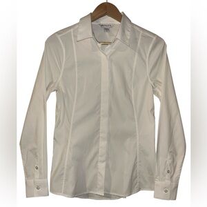 Athleta Preppy Modern Uptown Button Down Collared Shirt Women’s Small